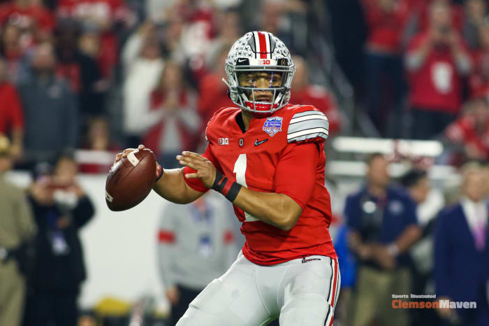 Ohio State quarterback Justin Fields